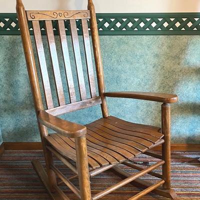 Shaker Style Oak Rocker