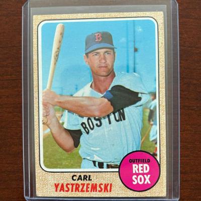 1968 Topps Baseball Card. Carl Yastrzemski #250