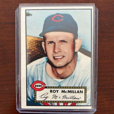 1952 Topps Baseball Card. Roy McMillan Cincinnati Reds #137