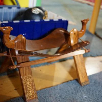 Camel saddle seat. does not have a cushion. 