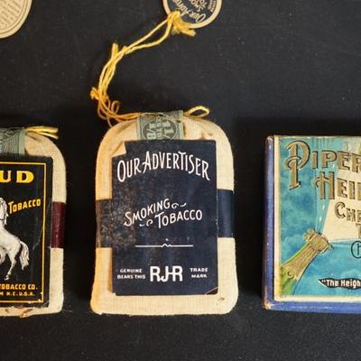 Original unopened vintage Tobacco pouches. Selling for the vintage advertising. 