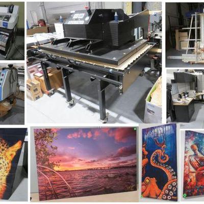 Sale Photo Thumbnail #1: Maxi Press heat press double platens