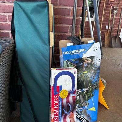 Sale Photo Thumbnail #219: Badminton, horseshoes and croquet set