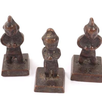 Sale Photo Thumbnail #388: Lot 388 trio of chinese bronze seal stamps