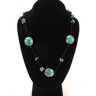 Sale Photo Thumbnail #80: Lot 79 lovely natural turquoise beaded necklace