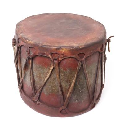 Sale Photo Thumbnail #424: Lot 424 native american pueblo drum