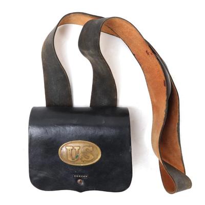 Sale Photo Thumbnail #47: Lot 46 civil war reproduction belt pouch