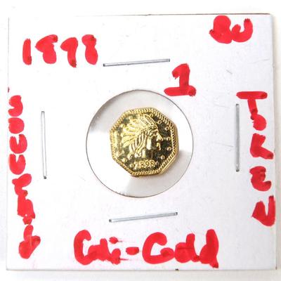 Sale Photo Thumbnail #474: Lot 474 1898 one cali gold souvenir token