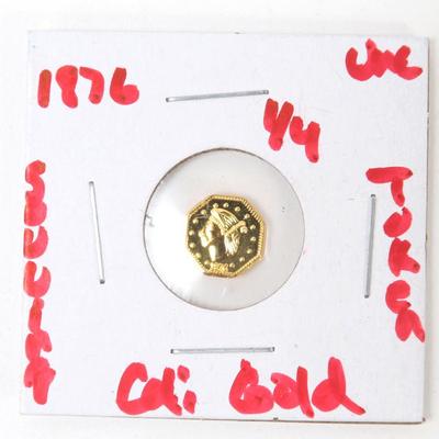 Sale Photo Thumbnail #475: Lot 475 1876 14 cali gold unc souvenir token