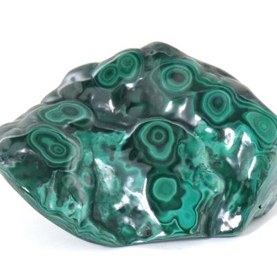 Sale Photo Thumbnail #213: Lot 212 fantastic bull s eye malachite specimen, 756 grams
