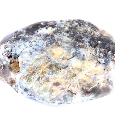 Sale Photo Thumbnail #194: Lot 193 aquamarine crystal quartz & amber mineral specimen