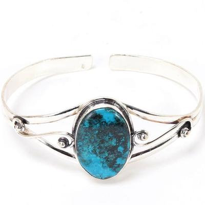 Sale Photo Thumbnail #85: Lot 84 lovely turquoise and sterling silver cuff bracelet
