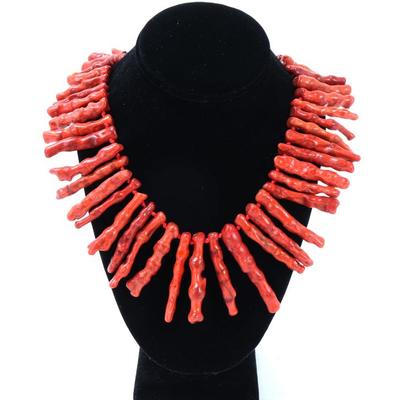 Sale Photo Thumbnail #99: Lot 98 gorgeous natural red coral necklace