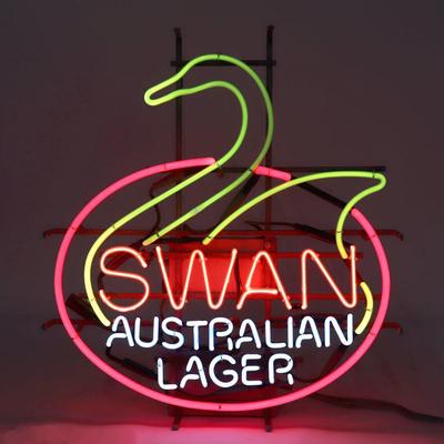Lot 505 vintage swan australian lager neon sign