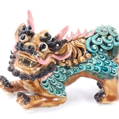 Sale Photo Thumbnail #331: Lot 330 chinese porcelain foo dog