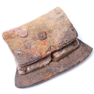 Sale Photo Thumbnail #280: Lot 279 tibetan leather iron chuckmuck fire starter