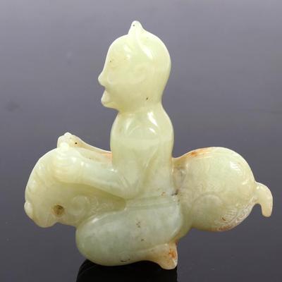 Sale Photo Thumbnail #124: Lot 123 fine chinese certified nephrite jade pendant