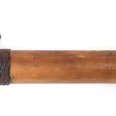 Sale Photo Thumbnail #447: Lot 447 unusual bamboo quiver or container