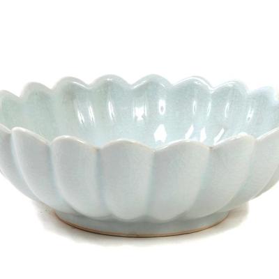 Sale Photo Thumbnail #342: Lot 341 chinese celadon glazed flower petal bowl