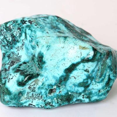 Sale Photo Thumbnail #211: Lot 210 natural malachite chrysocolla polished specimen
