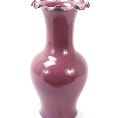 Sale Photo Thumbnail #350: Lot 349 chinese plum glazed floor vase