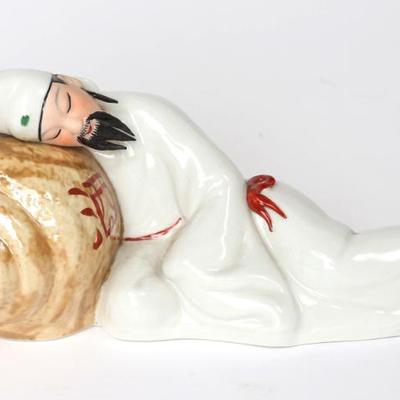 Sale Photo Thumbnail #417: Lot 417 chinese drunken poet li bai porcelain