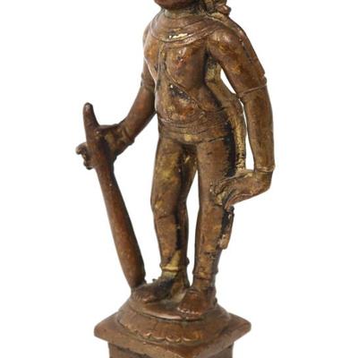 Sale Photo Thumbnail #268: Lot 267 south indian bronze buddha 18th 19th c.