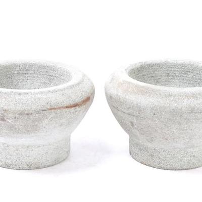 Sale Photo Thumbnail #478: Lot 478 nice pair of stone carved mortars
