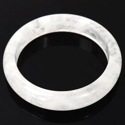 Sale Photo Thumbnail #110: Lot 109 beautiful rock crystal bangle bracelet