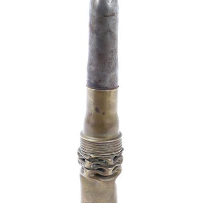 Sale Photo Thumbnail #484: Lot 484 wwi trench art shell case