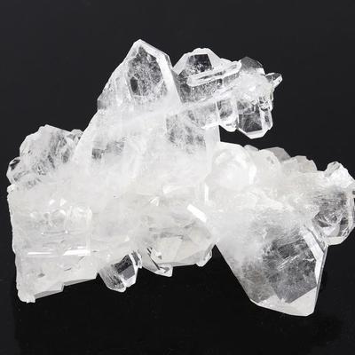Sale Photo Thumbnail #220: Lot 219 crystal clear quartz mineral specimen