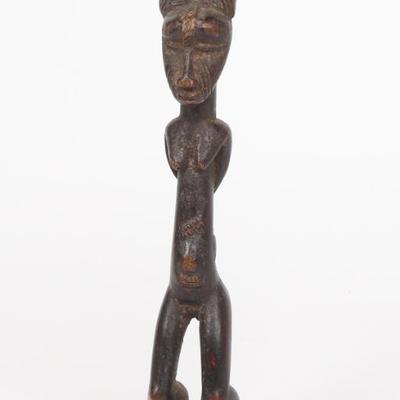 Sale Photo Thumbnail #471: Lot 471 african dan wood carved woman