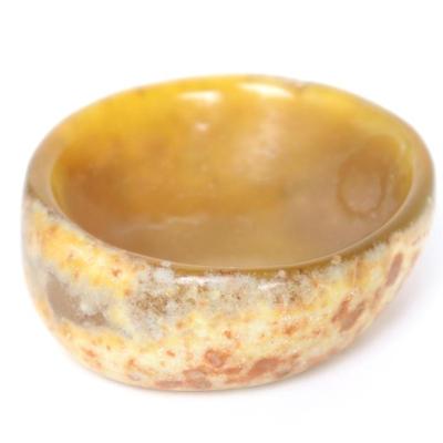 Sale Photo Thumbnail #479: Lot 479 lovely yellow carnelian agate ringcoin dish