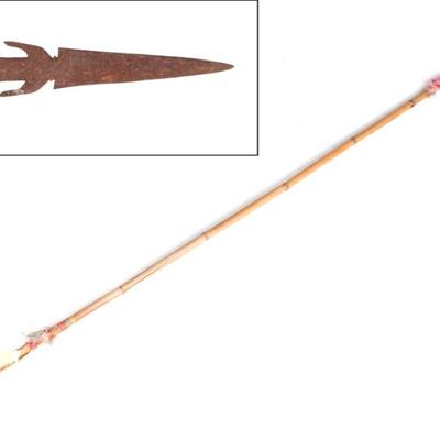 Sale Photo Thumbnail #36: Lot 35 rattan philippines ceremonial spear