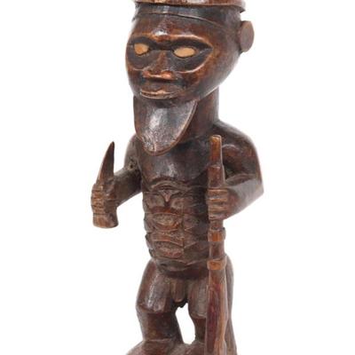 Sale Photo Thumbnail #467: Lot 467 bearded bembe ancestorial figure (bimbi) early 20th c.