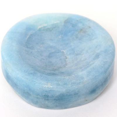 Sale Photo Thumbnail #230: Lot 229 adorable miniature aquamarine carved dish