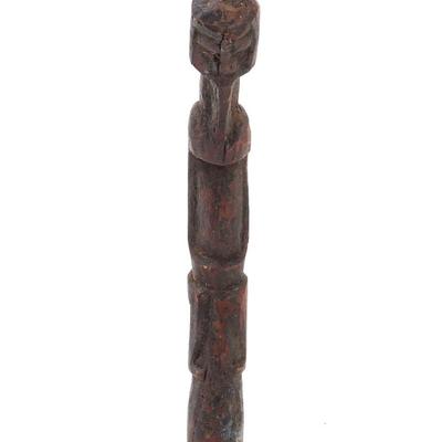 Sale Photo Thumbnail #458: Lot 458 african wood carved mourning figure