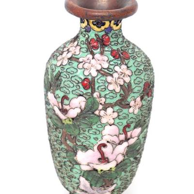 Sale Photo Thumbnail #399: Lot 399 lovely small chinese cloisonne vase