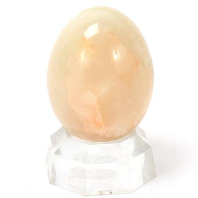 Sale Photo Thumbnail #207: Lot 206 natural green onyx mineral egg