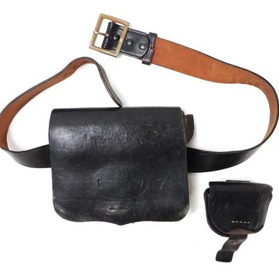 Sale Photo Thumbnail #48: Lot 47 civil war reproductions belt pouches