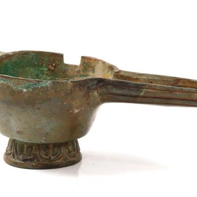 Sale Photo Thumbnail #159: Lot 158 bronze roman style patera