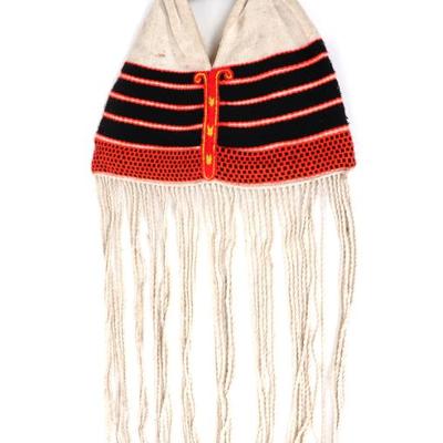Sale Photo Thumbnail #448: Lot 448 philippines purse woven red, black, yellow & white