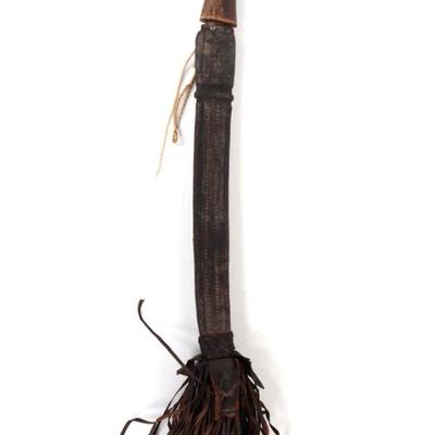 Sale Photo Thumbnail #38: Lot 37 mossi doll knife in sheath