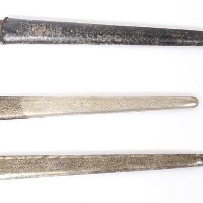 Sale Photo Thumbnail #9: Lot 8 three indonesian kris dagger chapes