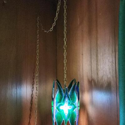 Sale Photo Thumbnail #86: MCM swag lamp