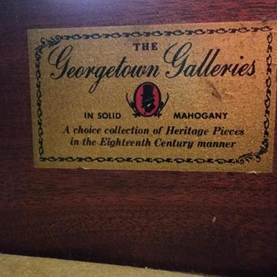 Sale Photo Thumbnail #10: Antique Georgetown Galleries mahogany furniture