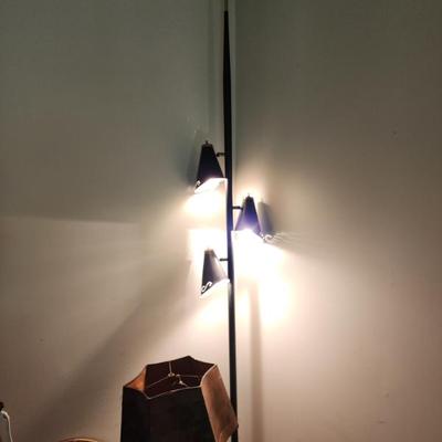 Sale Photo Thumbnail #19: MCM tension rod pole lamp 