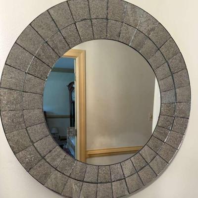 23” Silver Capiz Wall Mirror 