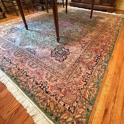 Hand Woven Center Medallion Wool Rug 