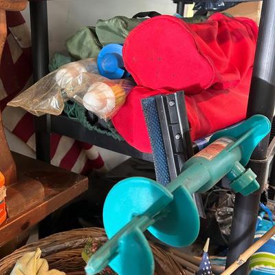 Mystery Lot Of Beach & Camp Chairs And Umbrellas 